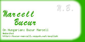 marcell bucur business card